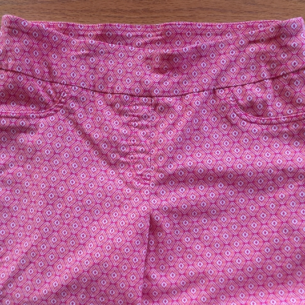 Ruby Rd. Pink and White Patterned Pants - Picture 7 of 7